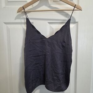 Scalloped Edge Topshop Eggplant Purple Camisole